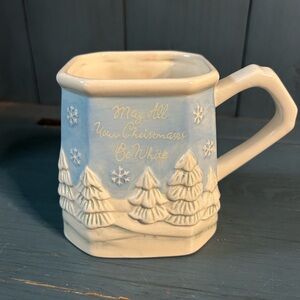 Lowe’s Holiday Mug - Blue & White “May All Your Christmases Be White”